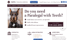 Desktop Screenshot of mtsparalegalservices.com