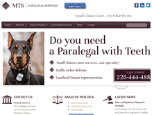 Tablet Screenshot of mtsparalegalservices.com